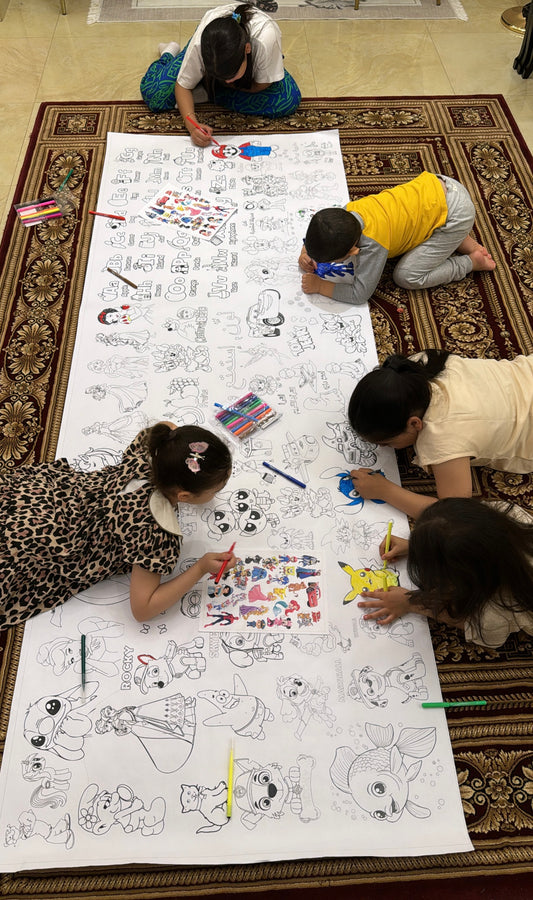 سجادة التلوين العملاقة – متعة لا تنتهي للأطفال!